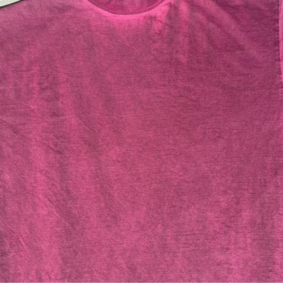 SOLD - Overdyed Y2K Mock Neck Dirty Pink T-Shirt Upcycled - Picture 4 of 5